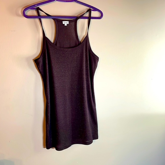 Plum purple shimmer tank top. - Picture 1 of 2